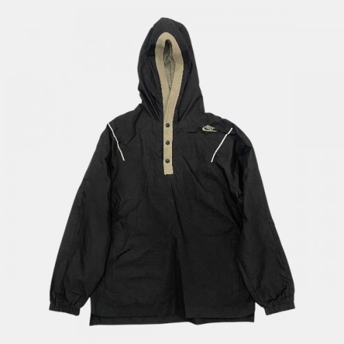 Nike Hooded Pullover Jacket Μαύρο Μπεζ /pre owned